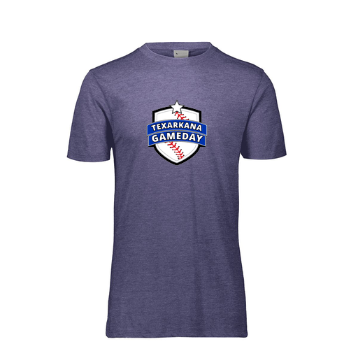 [FTSCUBNV-YS-LOGO3] Decker Youth Tri-Blend T-Shirt - Short Sleeve (Youth S, Navy, Logo 3)