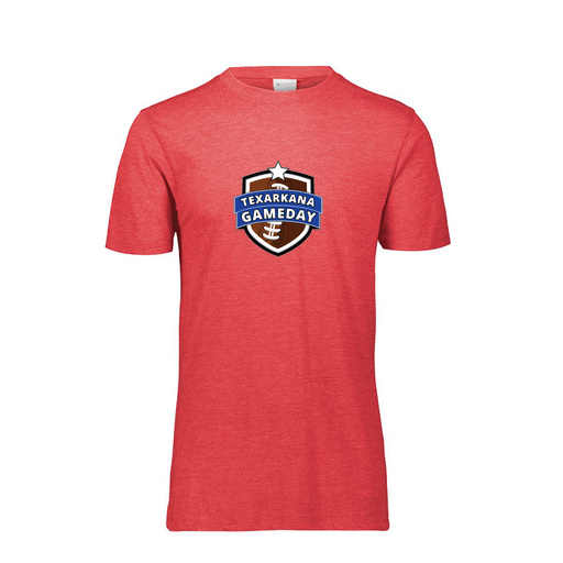 [FTSCUBRD-YS-LOGO1] Decker Youth Tri-Blend T-Shirt - Short Sleeve (Youth S, Red, Logo 1)