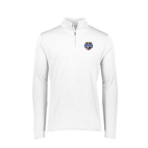 [FTLQFLWH-FAXS-LOGO1] Ladies Flex-Lite 1/4 Zip Shirt (Female Adult XS, White, Logo 1)