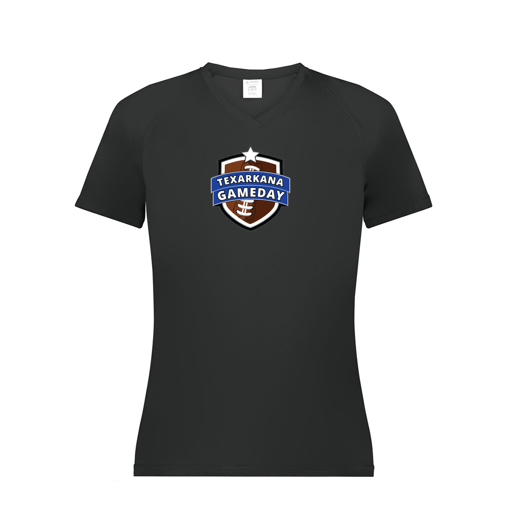 Ladies Smooth Sport V-Neck T-Shirt