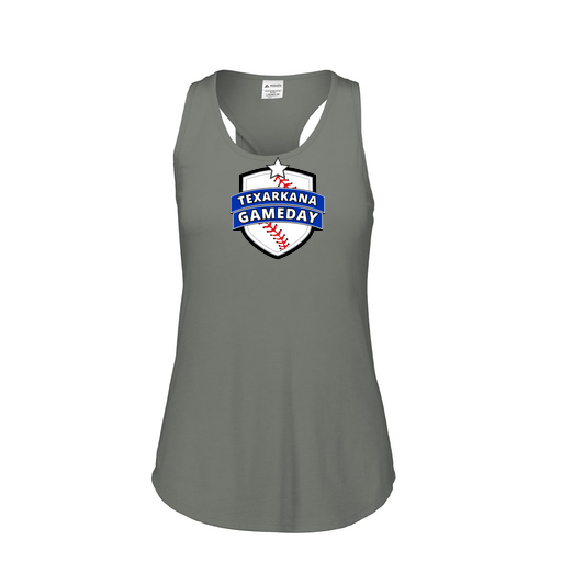 [FT0TUBGY-FAS-LOGO3] Ladies Tri Blend Tank Top (Female Adult S, Gray, Logo 3)