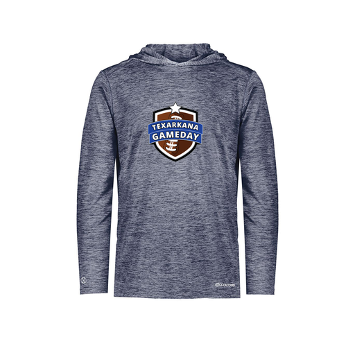 [FOLHCGNV-AS-LOGO1] Decker Men's Charge Hoodie (Adult S, Navy, Logo 1)