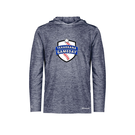 [FOLHCGNV-AS-LOGO3] Decker Men's Charge Hoodie (Adult S, Navy, Logo 3)