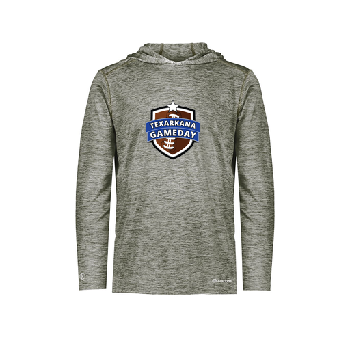 [FOLHCGGY-AS-LOGO1] Decker Men's Charge Hoodie (Adult S, Gray, Logo 1)