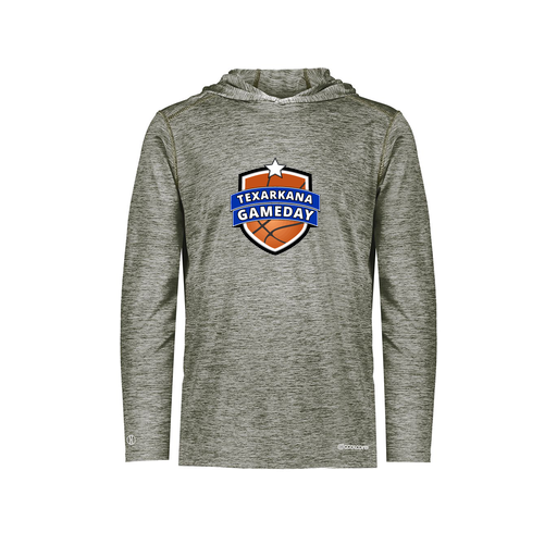 [FOLHCGGY-AS-LOGO2] Decker Men's Charge Hoodie (Adult S, Gray, Logo 2)