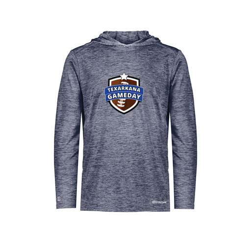 [FOLHCGNV-YS-LOGO1] Decker Youth Charge Hoodie (Youth S, Navy, Logo 1)