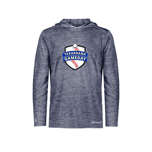 [FOLHCGNV-YS-LOGO3] Decker Youth Charge Hoodie (Youth S, Navy, Logo 3)