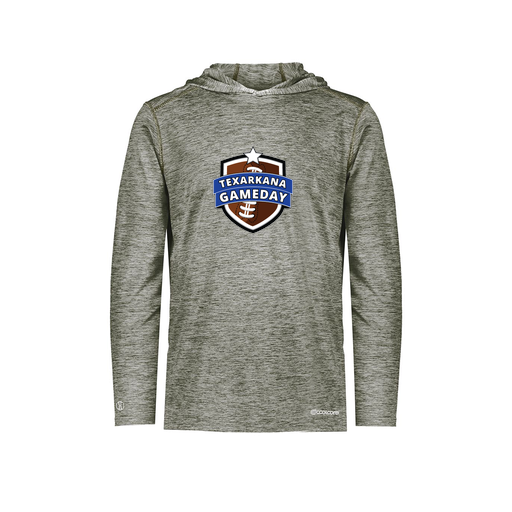 [FOLHCGGY-YS-LOGO1] Decker Youth Charge Hoodie (Youth S, Gray, Logo 1)