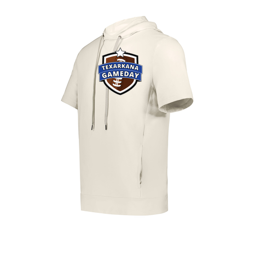 [222605-WHT-YS-LOGO1] YOUTH VENTURA SOFT KNIT SHORT SLEEVE HOODIE (Youth S, White, Logo 1)